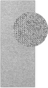 BT Carpet, Koberec behúň Wolly 102840, 80x200, šedá, obývacia izba