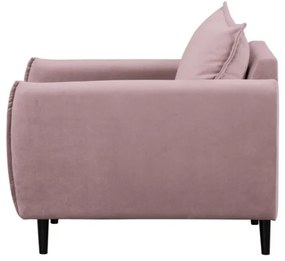 Zamatové kreslo v levanduľovej farbe Juli – Ropez