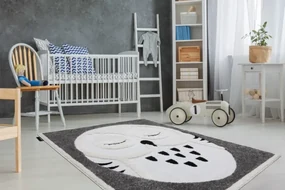 Koberec JOY Owl sivý / krém