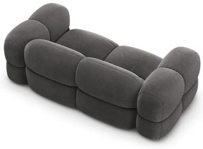 Sivá zamatová pohovka 210 cm Loretto – Cosmopolitan Design