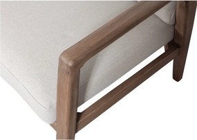 Hnedá čalúnená záhradná pohovka (do L) Biam – WOOOD