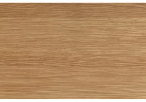 Čierno-prírodný okrúhly konferenčný stolík s doskou v dubovom dekore ø 85 cm Soli – Actona