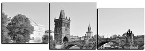 Obraz na plátne - Karlov most v Prahe - panoráma 5259QE (90x30 cm)