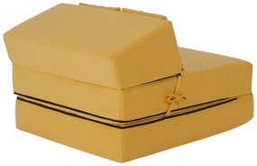 Skladacie kreslo/matrac PELOS, žltá
