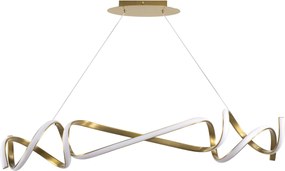 Toolight Toolight, LED závesné svietidlo 90cm, 35W, 4000K, 1868lm, APP1777-CP, zlatá matná, OSW-09666