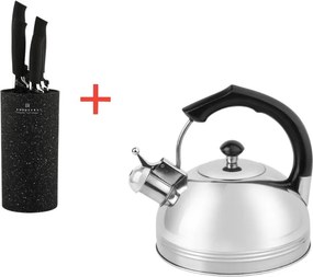 Set kuchynských nožov a čajníka