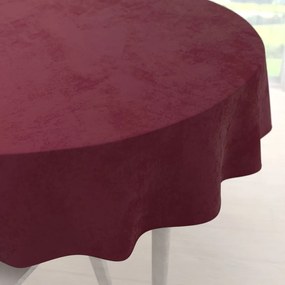 Biante Veľký zamatový okrúhly obrus Velvet Premium SVP-010 Tmavo vínový Ø 170 cm