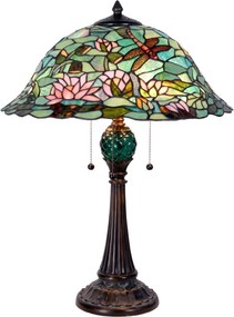 Stolní Tiffany lampa Roof - Ø 41*65 cm