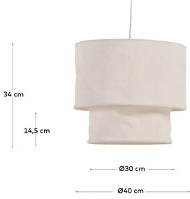 Béžové látkové tienidlo ø 40 cm Mariela - Kave Home