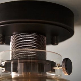 Endon 99106 - Stropné svietidlo URBAN 1xE27/10W/230V čierna/číra