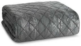 Dekorstudio Zamatový prehoz na posteľ BLINK 3 v oceľovej farbe Rozmer prehozu (šírka x dĺžka): 170x210cm