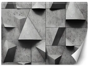 Gario Fototapeta Geometrické betónové tvary Materiál: Vliesová, Rozmery: 150 x 105 cm