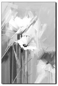 Obraz na plátne - Abstraktná maľba, jarné kvety reprodukcia - obdĺžnik 7269QA (100x70 cm)