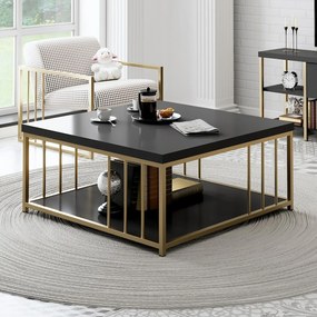Konferenčný stolík Zenn Anthracite and Goldfarbe