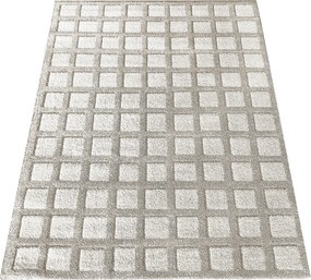 DY Béžový koberec s geometrickým vzorom Serenity 03 Rozmer: 160x230 cm