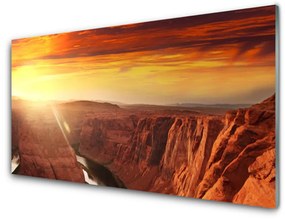 Obraz na akrylátovom skle Veľký kaňon príroda 125x50 cm