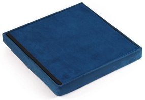 Modrá skladacia taburetka ZAREX VELVET L