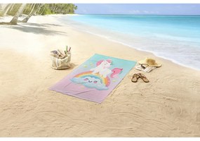 Detská zamatová plážová osuška 75x150 cm Sweety – Good Morning