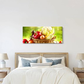 Obraz - Zelenina (120x50 cm)