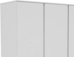 Šatníková skriňa Carlos, biela, 152 cm