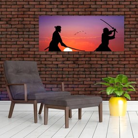 Obraz - Samuraji (120x50 cm)