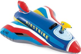 Nafukovačka pre deti - modrá stíhačka s vodným delom