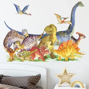 Samolepka na stenu "Dinosaury 10" 60x44cm