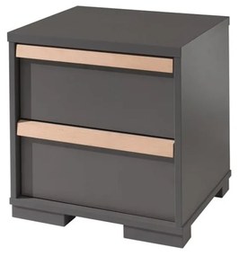 Tmavosivý detský nočný stolík London – Vipack