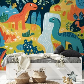 Fototapeta - Veselé dinosaury (147x102 cm)