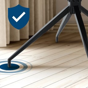 Jedálenská stolička Pickett - látka - tmavošedá