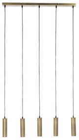 Moderné závesné svietidlo bronzové 5-svetlo - Jeana