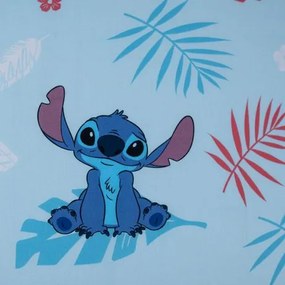 Jerry Fabrics Bavlnené napínacie prestieradlo 90x200 + 25 cm - Lilo and Stitch "Blue"