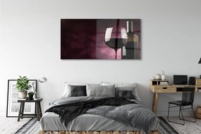 Obraz plexi Fľaša a pohár fina 140x70 cm