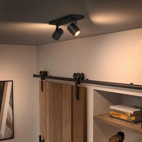 Philips - LED Stmievateľné bodové svietidlo Hue RUNNER 2xGU10/4,2W/230V + DO čierna