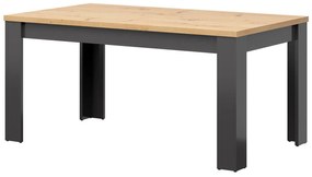 Jedálenský stôl BRW Hesen STO/7/16 (pre 6 až 8 osôb) (grafit + dub artisan). Vlastná spoľahlivá doprava až k Vám domov. 1062515