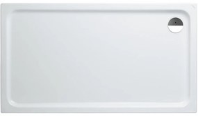 LAUFEN Solutions obdĺžniková sprchová vanička zo sanitárneho akrylátu, odtok v rohu, 1600 x 900 x 45 mm, biela, H2145080000001