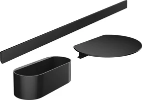 Hansgrohe WallStoris, sada k vani, čierna matná, HAN-27966670