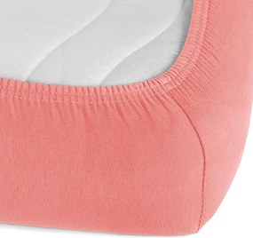 Detské jersey napínacie prestieradlo do postieľky JR-001 Koralové 60 x 120 x 10 cm - do postieľky