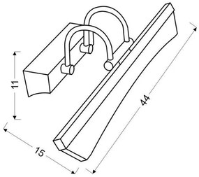 LED Osvetlenie zrkadla GLORY LED/7W/230V