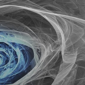 Obraz - Abstraktné ruže modrá (120x50 cm)