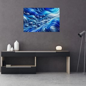 Obraz – Ryby vo vlnách (90x60 cm)