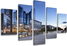 Obraz na stenu 5 dielny MESTO ME111E50 - 150x100 cm