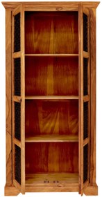 furniture-nabytek.cz - Rustikálna vitrína z masívu palisander 100x45x200