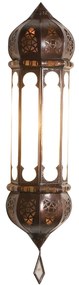 Marocká nástenná lampa Ruya mliečne sklo