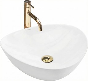 Rea Andrea, umývadlo na dosku 48 x 43 cm, biela, REA-U6333