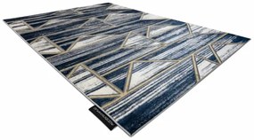 Koberec DE LUXE 462 Geometrický - granát / zlatý