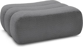 Sivá podnožka z textílie buklé Azra – Bobochic Paris