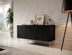 Cama Čierna komoda Hole 3D