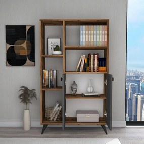 Knižnica Meldan Anthracite and Walnut