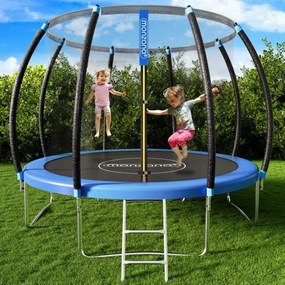 InternetovaZahrada Trampolína Ø305 cm s bezpečnostnou sieťou vo vnútri